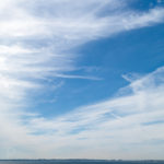 Autumn sky and sea