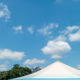 Tent and July sky