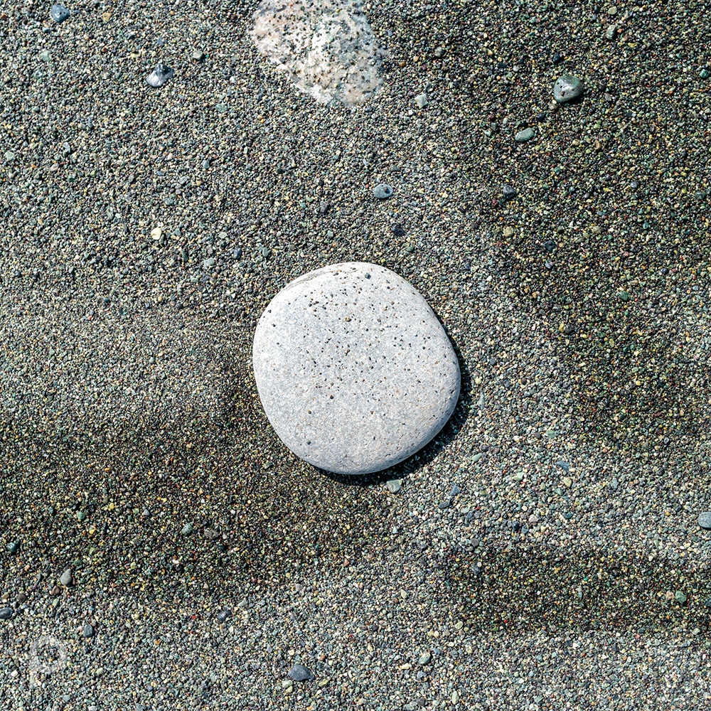 A stone on the beach