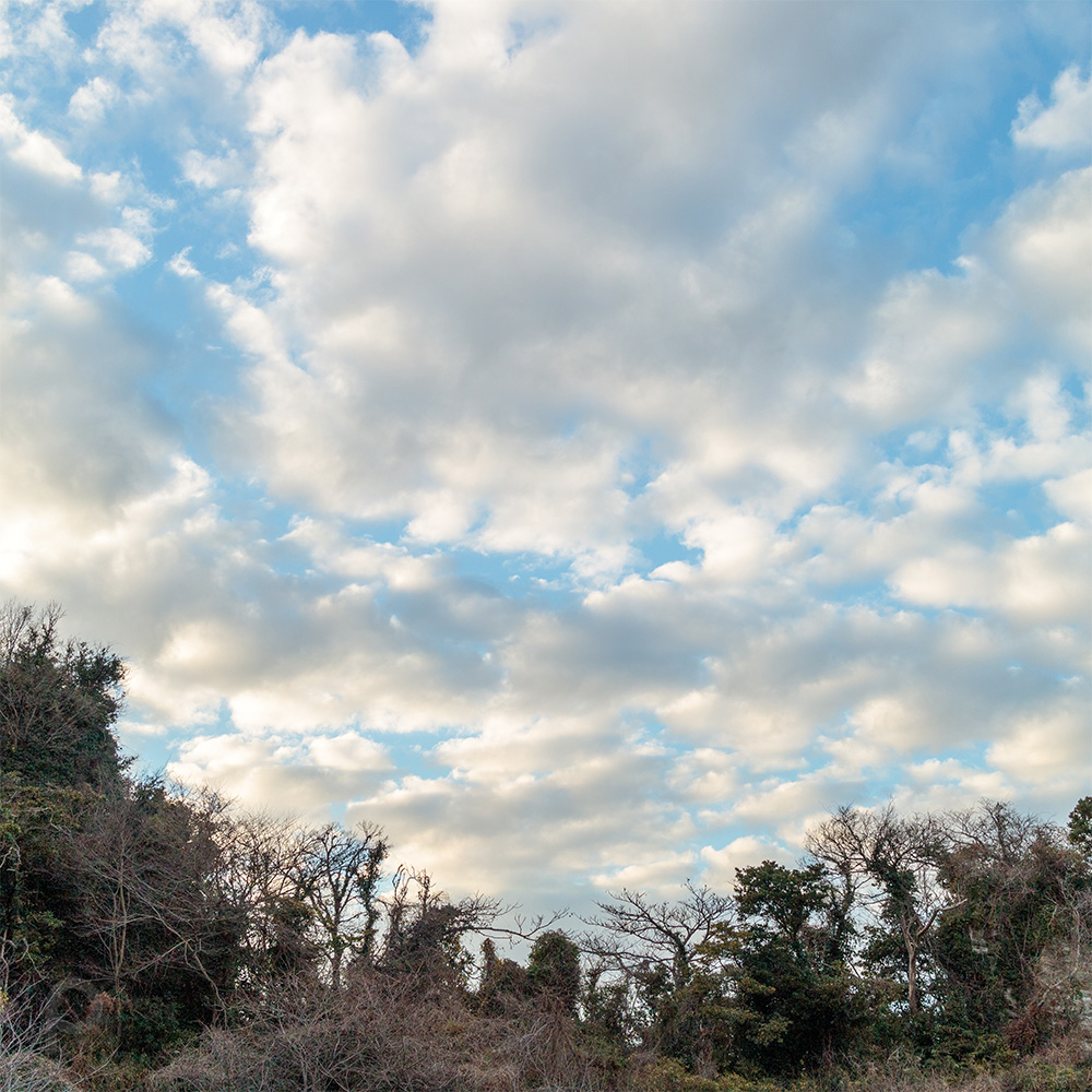 Après-midi d'hiver nuages