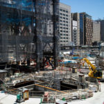 渋谷駅桜丘口地区の工事現場