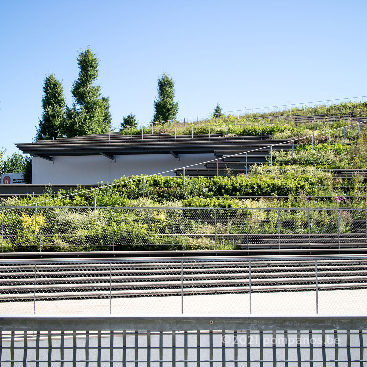 植栽のある建物